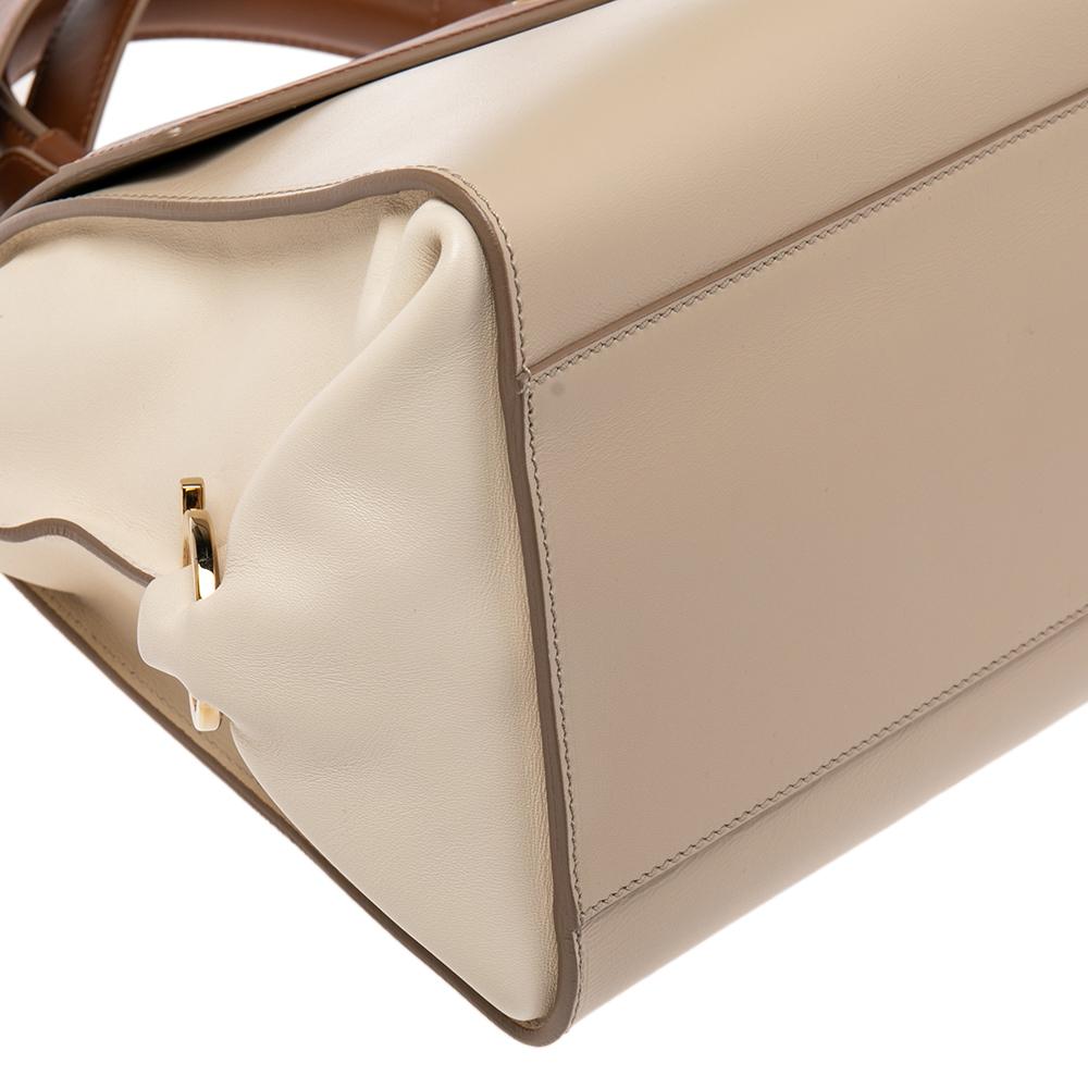 Women's Salvatore Ferragamo Tricolor Leather Large Sofia Top Handle Bag