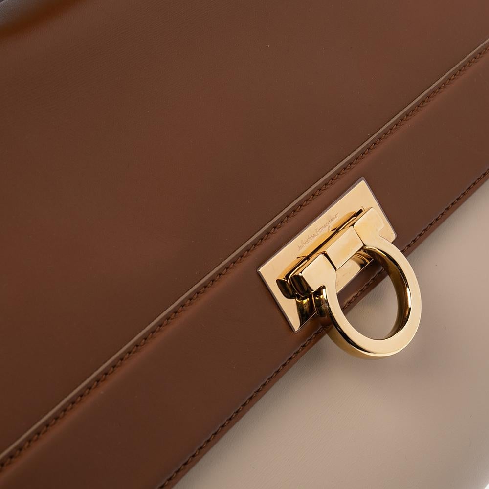 Salvatore Ferragamo Tricolor Leather Large Sofia Top Handle Bag 2
