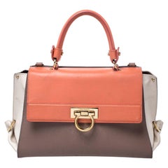 Salvatore Ferragamo Tricolor Leather Sofia Top Handle Bag