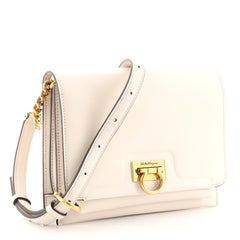 Salvatore Ferragamo Trifolio Flap Bag Leather Medium