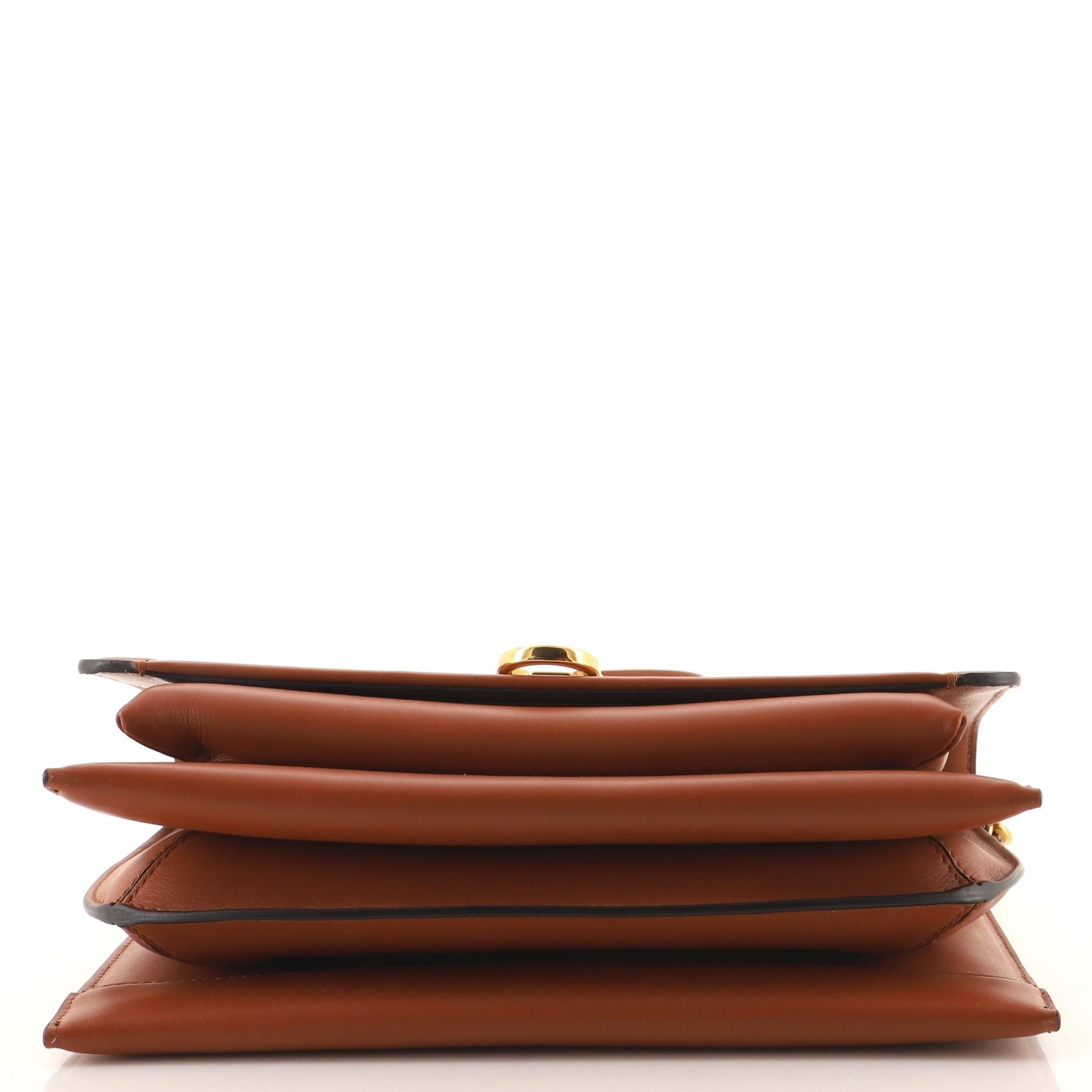 Women's or Men's Salvatore Ferragamo Trifolio Flap Bag Leather Medium