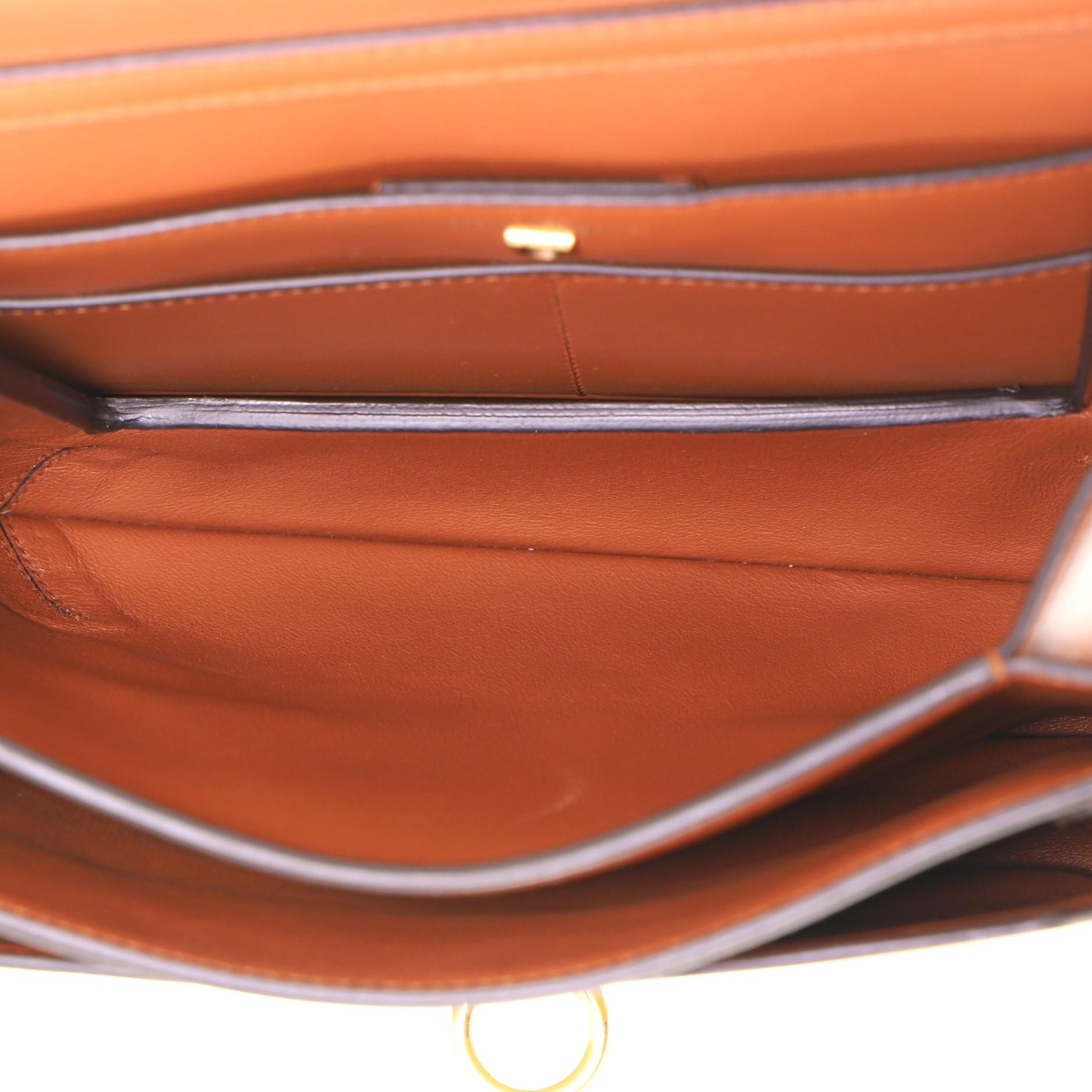 Salvatore Ferragamo Trifolio Flap Bag Leather Medium 1