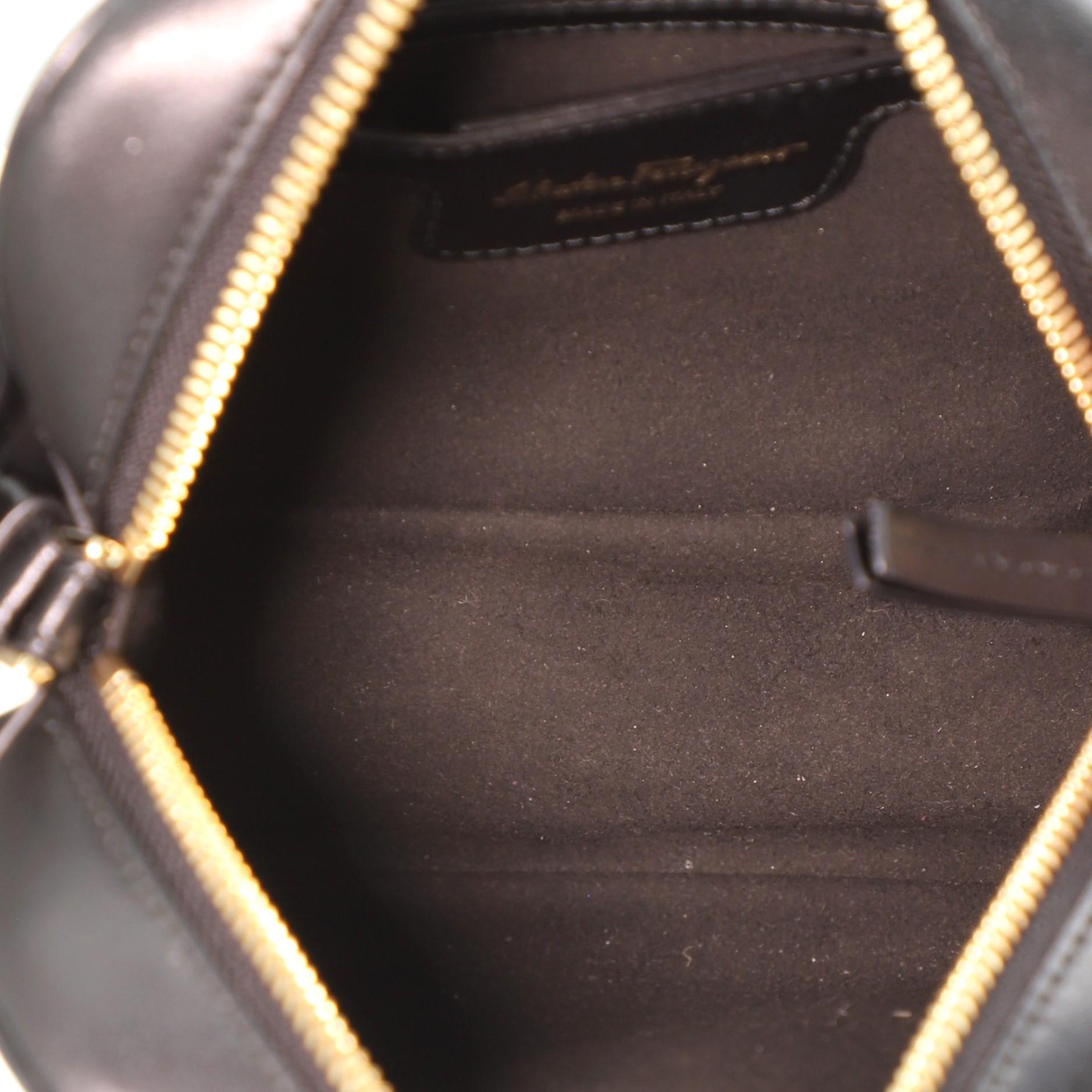 Salvatore Ferragamo Vara Bow Camera Bag Leather In Good Condition In NY, NY