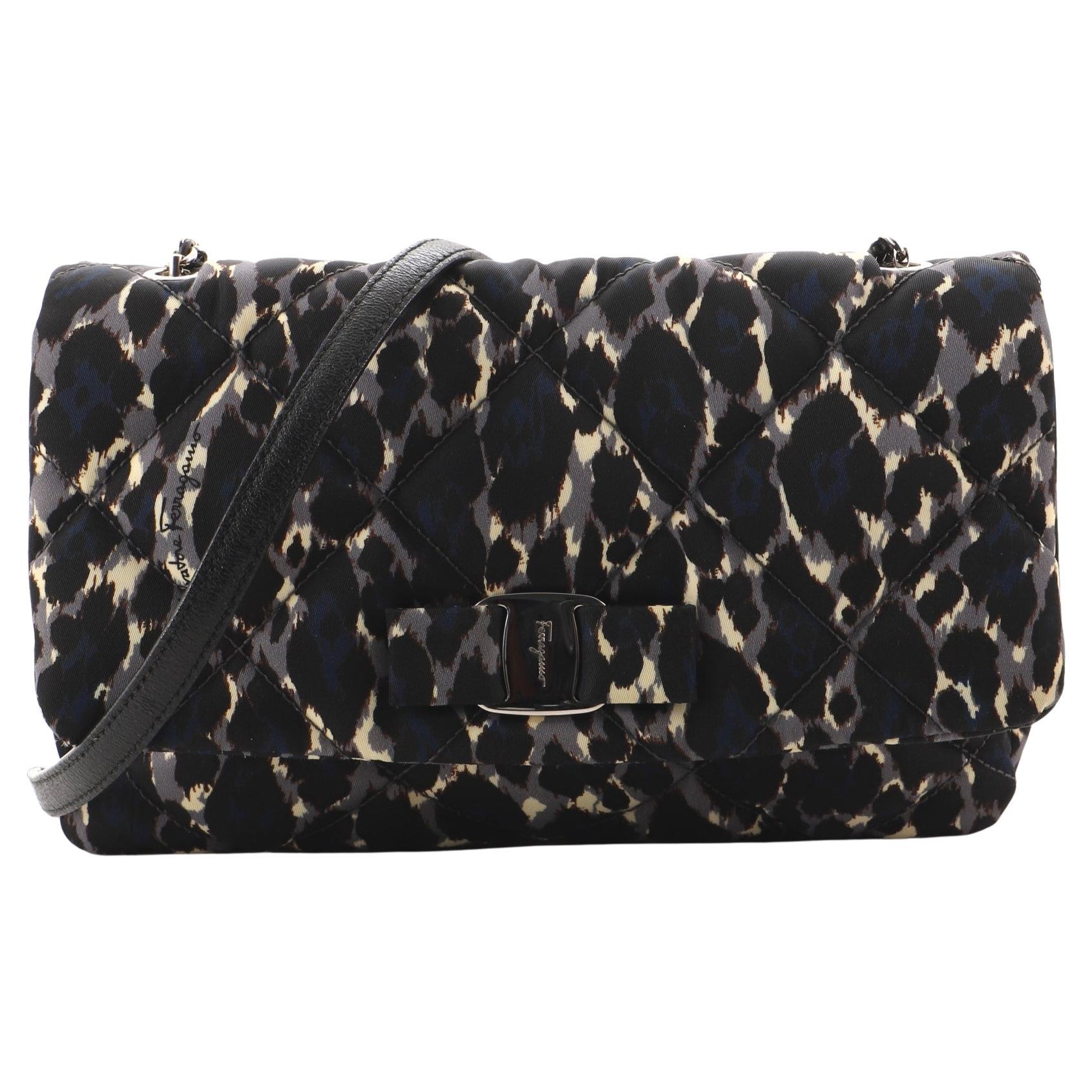 Salvatore Ferragamo Black Leather Gold 2in1 Fanny Pack Belt Bag For