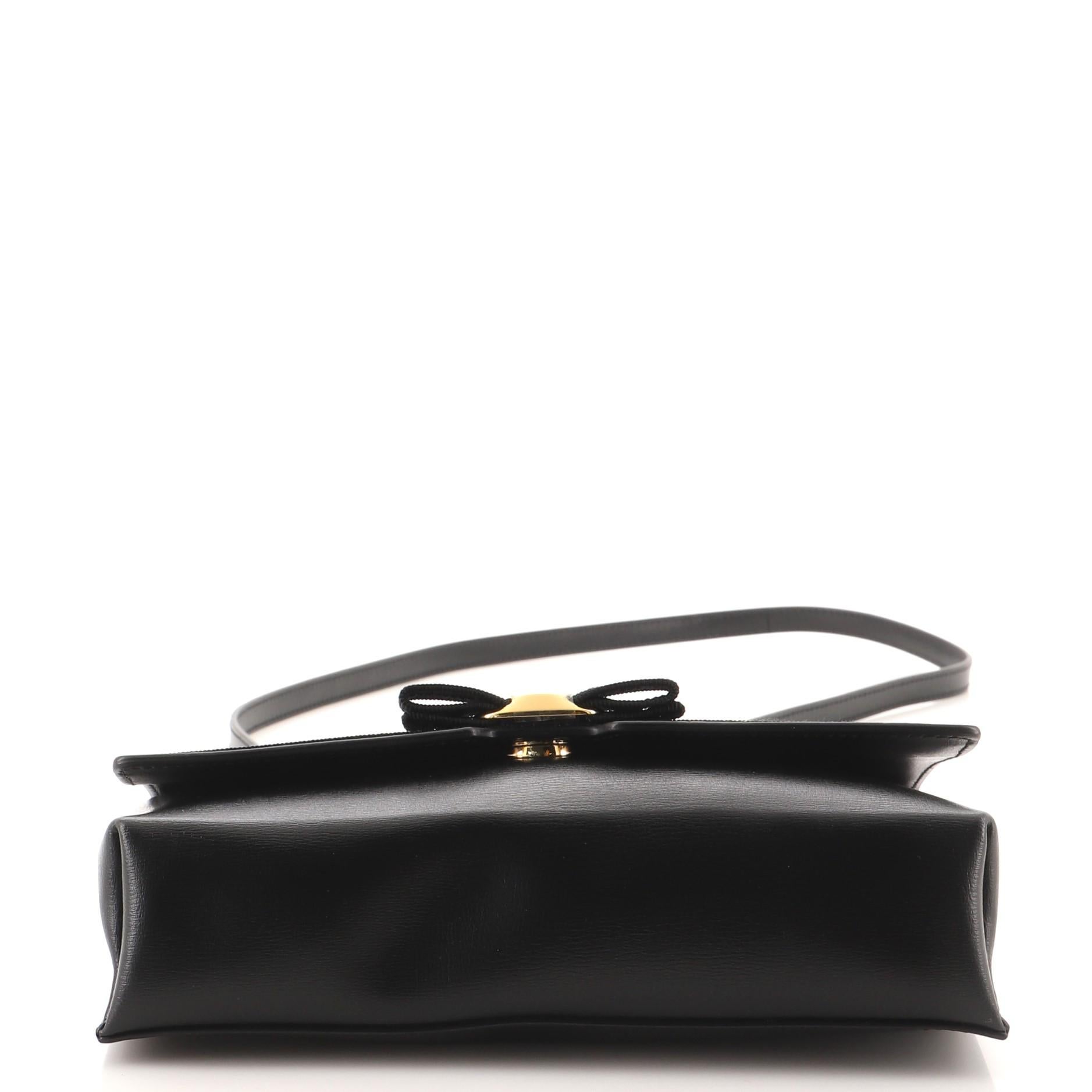 Women's or Men's Salvatore Ferragamo Vara Bow Crossbody Bag Leather Mini