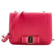 Salvatore Ferragamo Vara Bow Crossbody Bag Leather Small