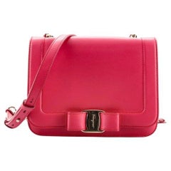 Salvatore Ferragamo Vara Bow Crossbody Bag Leather Small