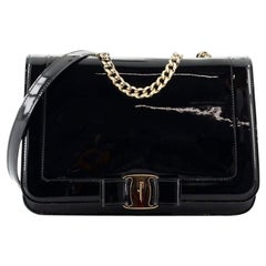 Salvatore Ferragamo Vara Bow Crossbody Bag Patent Small