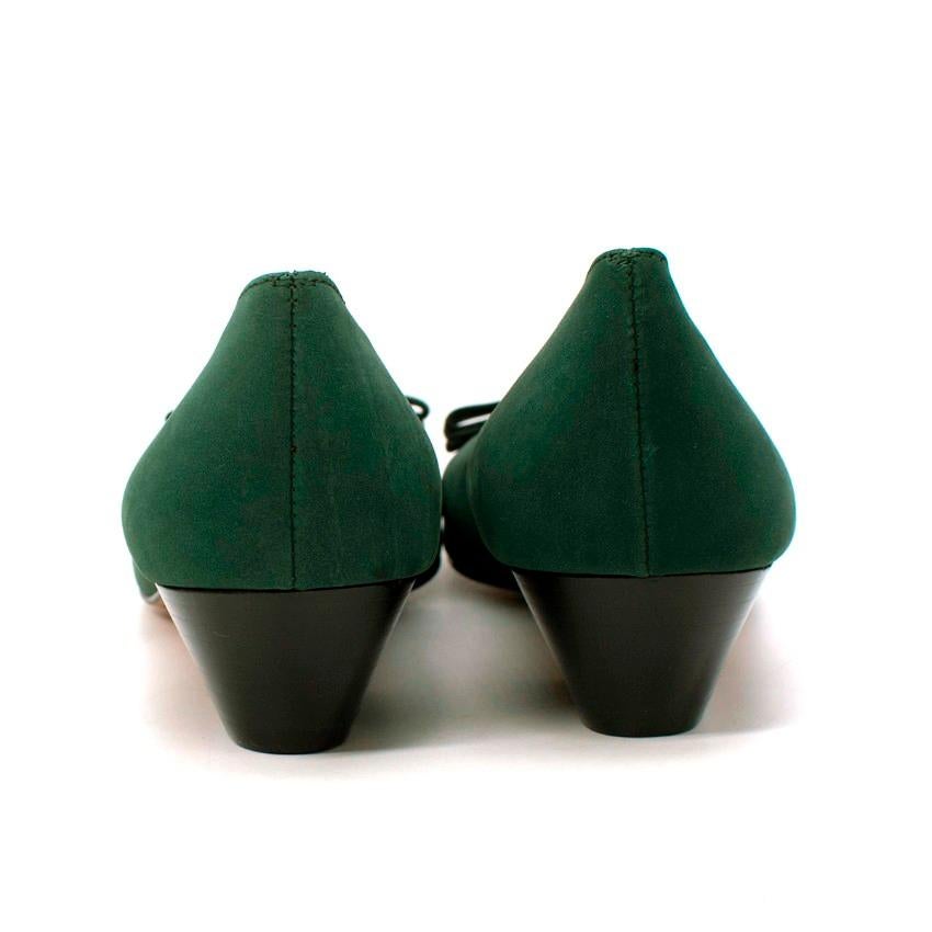 green ferragamo shoes