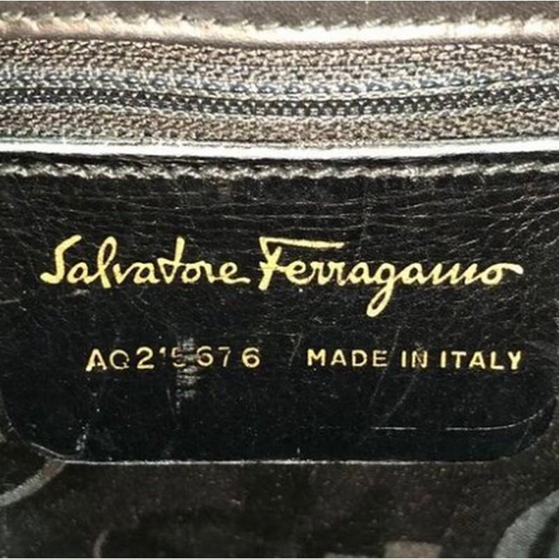 Salvatore Ferragamo Vara Bucket Backpack Leather Mini  In Good Condition In NY, NY