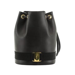 Salvatore Ferragamo Vara Bucket Backpack Leather Mini 