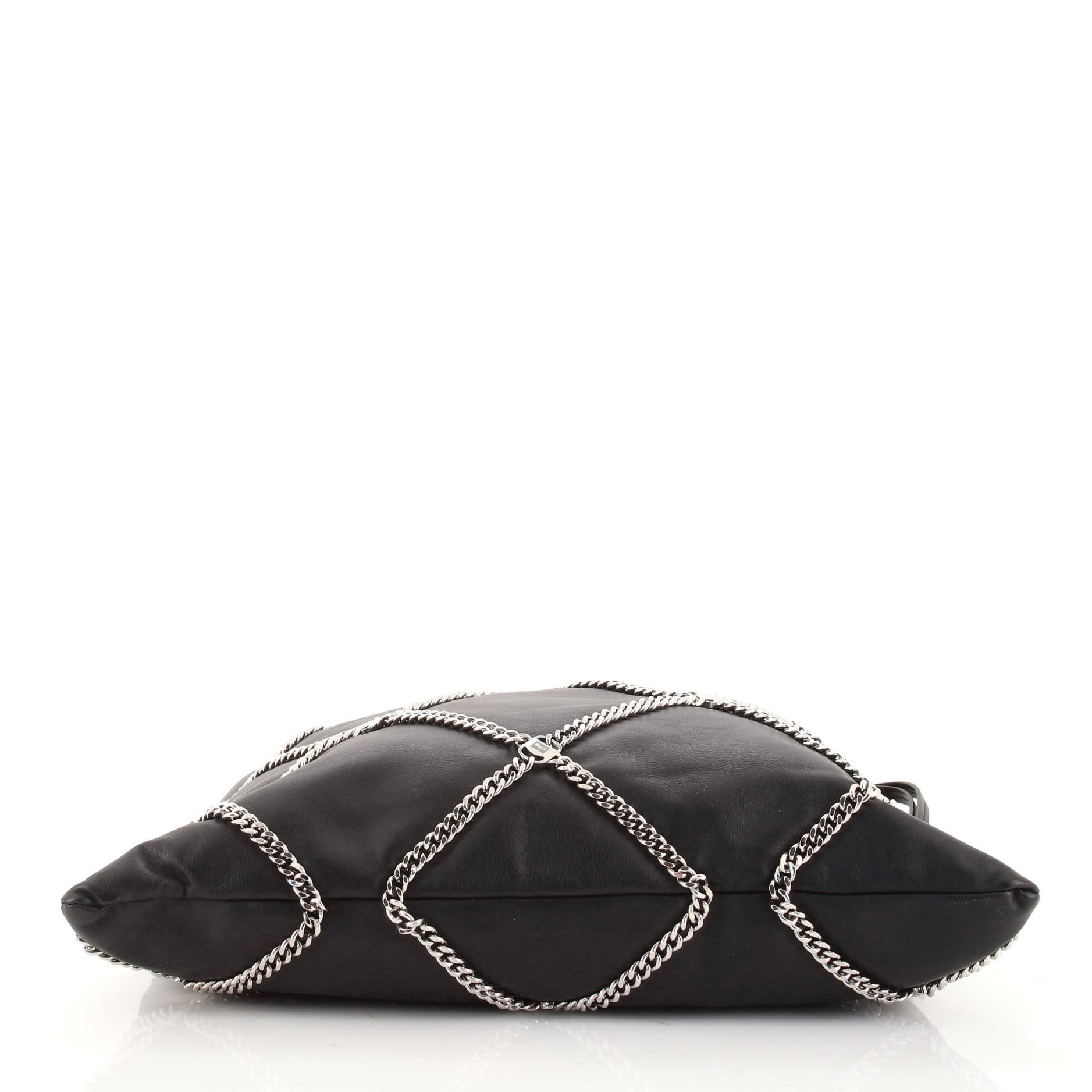 Salvatore Ferragamo Vara Tote aus Leder mit Kettenrahmen und Kordelzug Groß für Damen oder Herren
