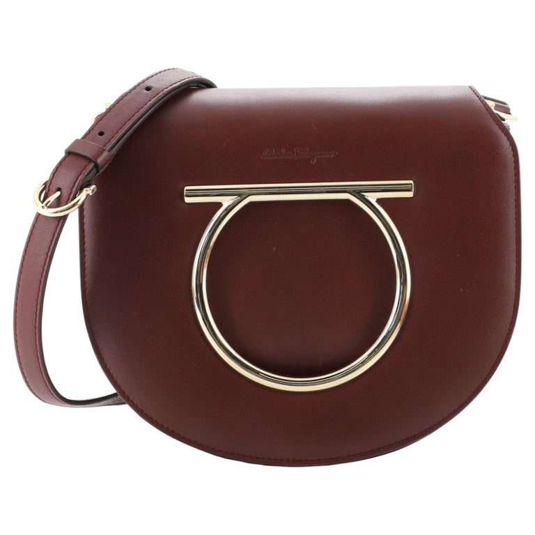 Salvatore Ferragamo Vela Flap Crossbody Bag Leather Medium at 1stDibs