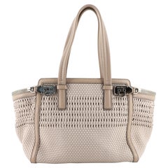 Salvatore Ferragamo Verve Tote Woven Fabric Medium