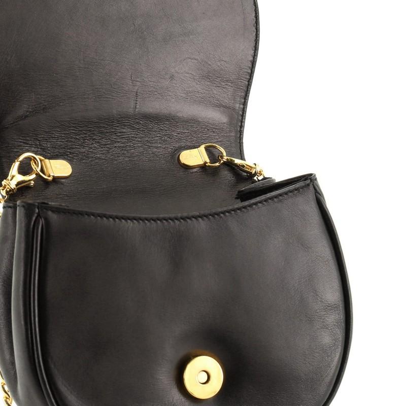 Women's or Men's Salvatore Ferragamo Vintage Convertible Chain Saddle Bag Leather Mini