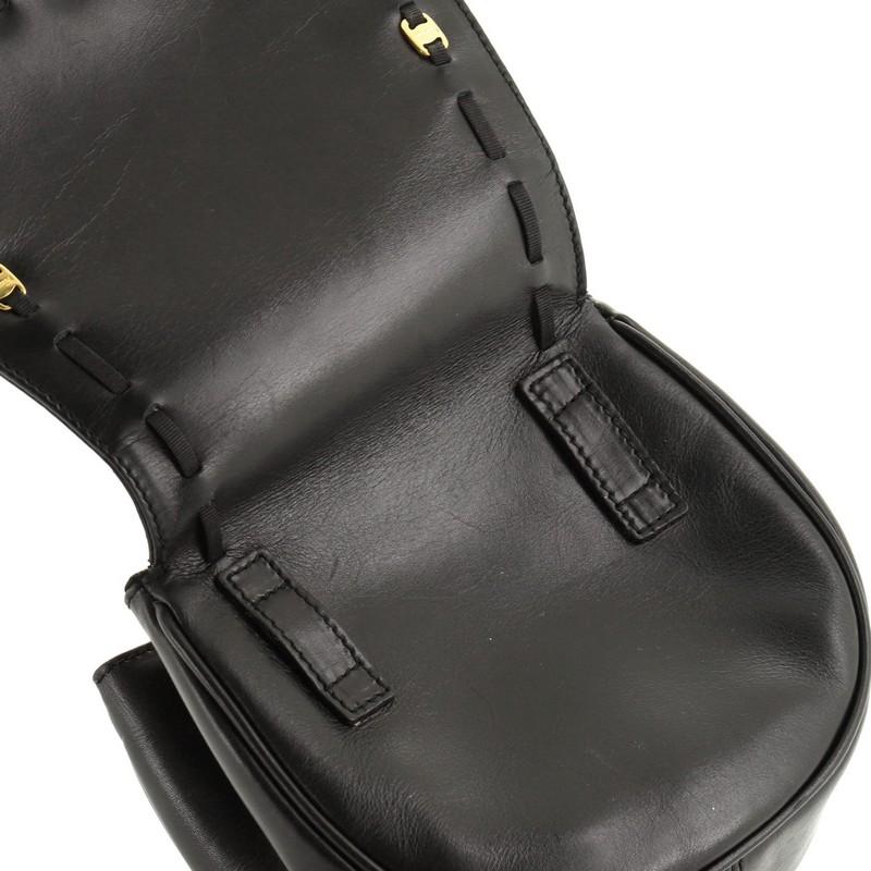 Salvatore Ferragamo Vintage Convertible Chain Saddle Bag Leather Mini 1