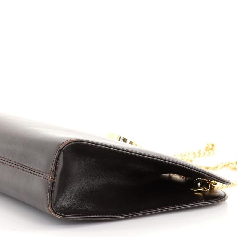 Salvatore Ferragamo Vintage Gancini Kette Umhängetasche aus Leder Medium 1