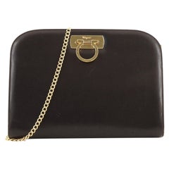 Salvatore Ferragamo Vintage Gancini Kette Umhängetasche aus Leder Medium