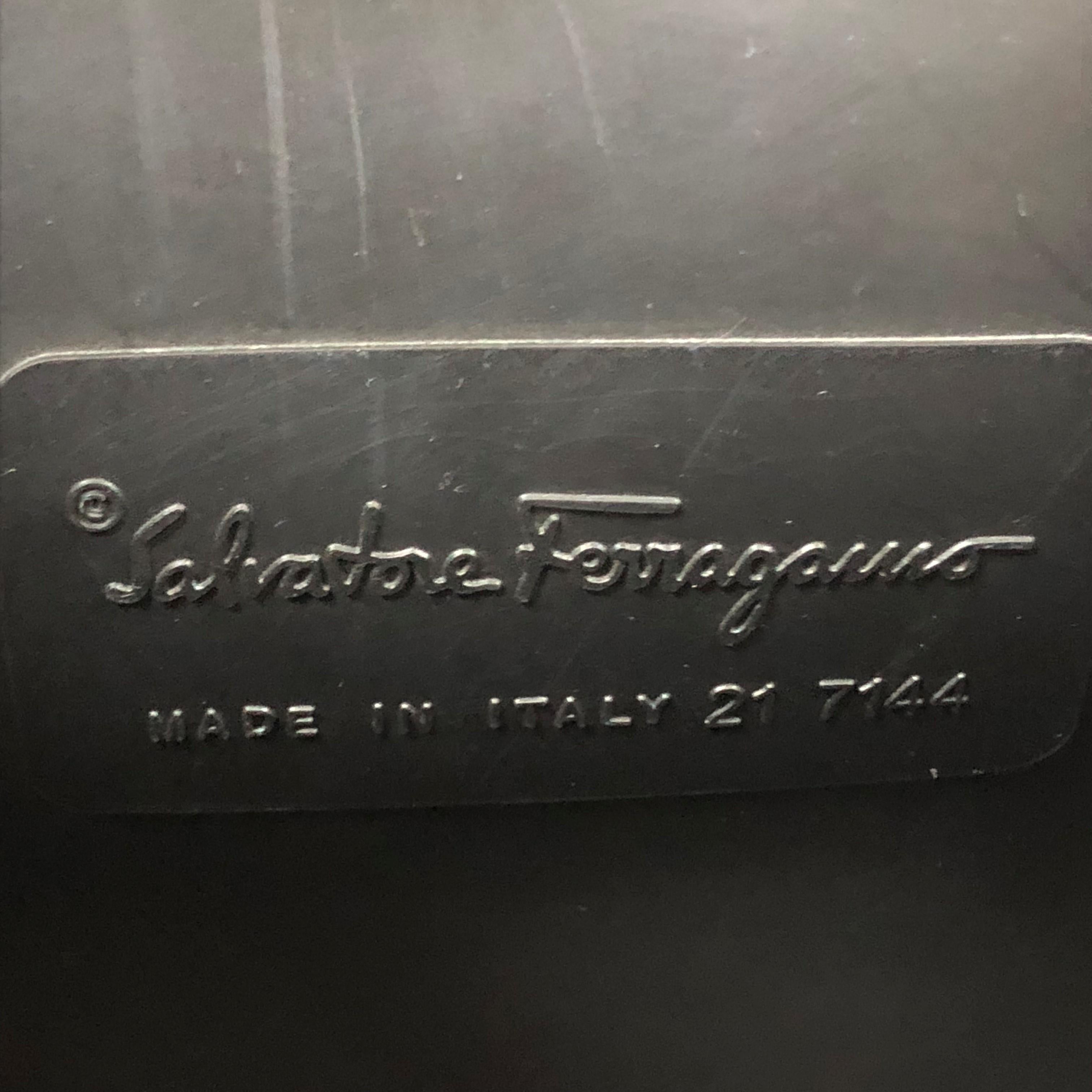 Salvatore Ferragamo Vintage Gancini Top Handle Bag Rubber Small 2