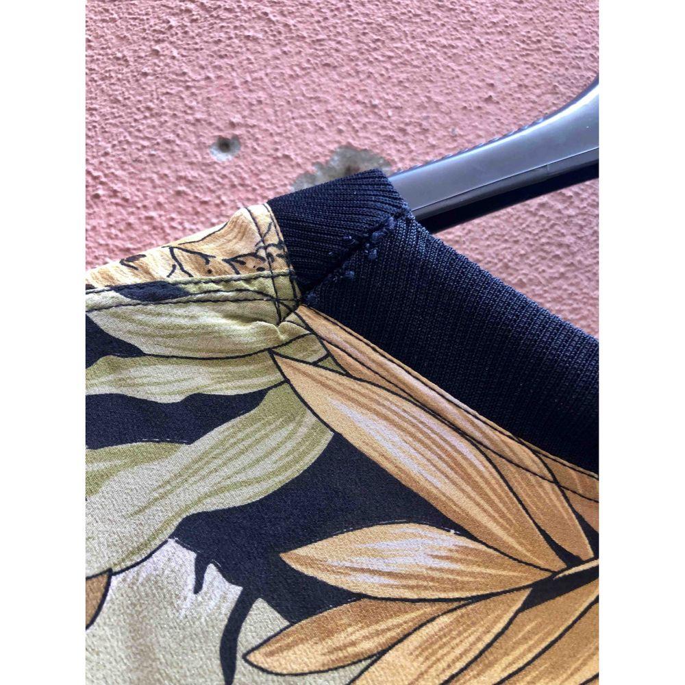 Brown Salvatore Ferragamo Vintage Silk Top in Multicolour For Sale