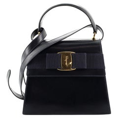 Salvatore Ferragamo Vintage Vara Bow Top Handle Tasche Leder Mini
