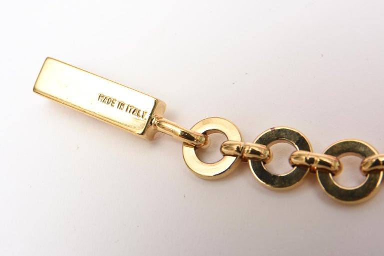 Salvatore Ferragamo Waist Gold Plated Belt For Sale at 1stDibs