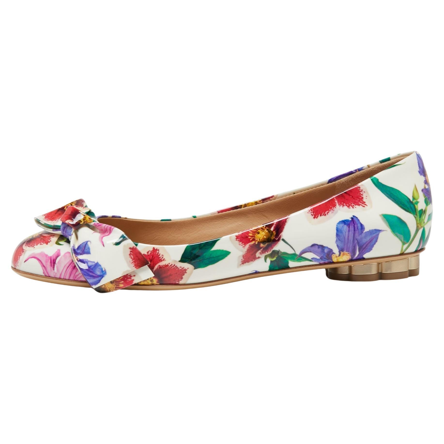 Ferragamo floral shoes store