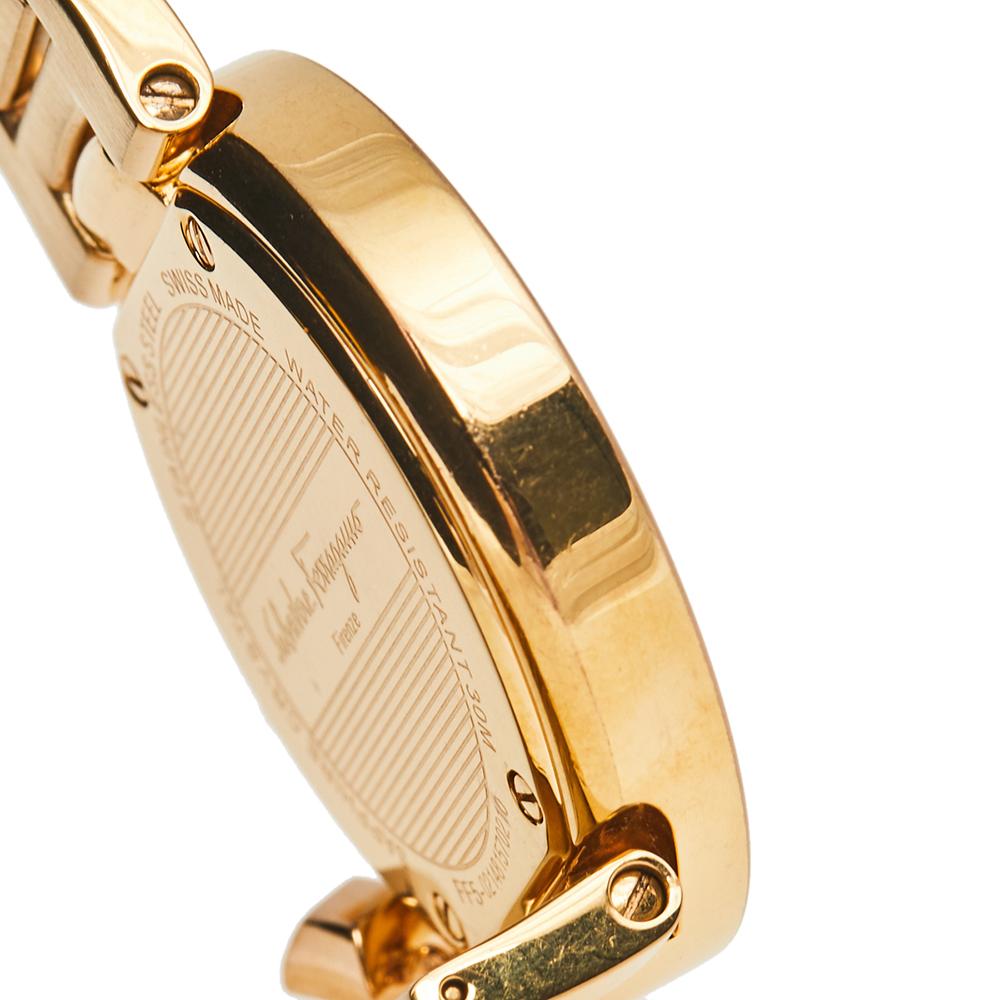 Salvatore Ferragamo White Gold Plated Stainless Steel Women's Wristwatch 36 mm 1
