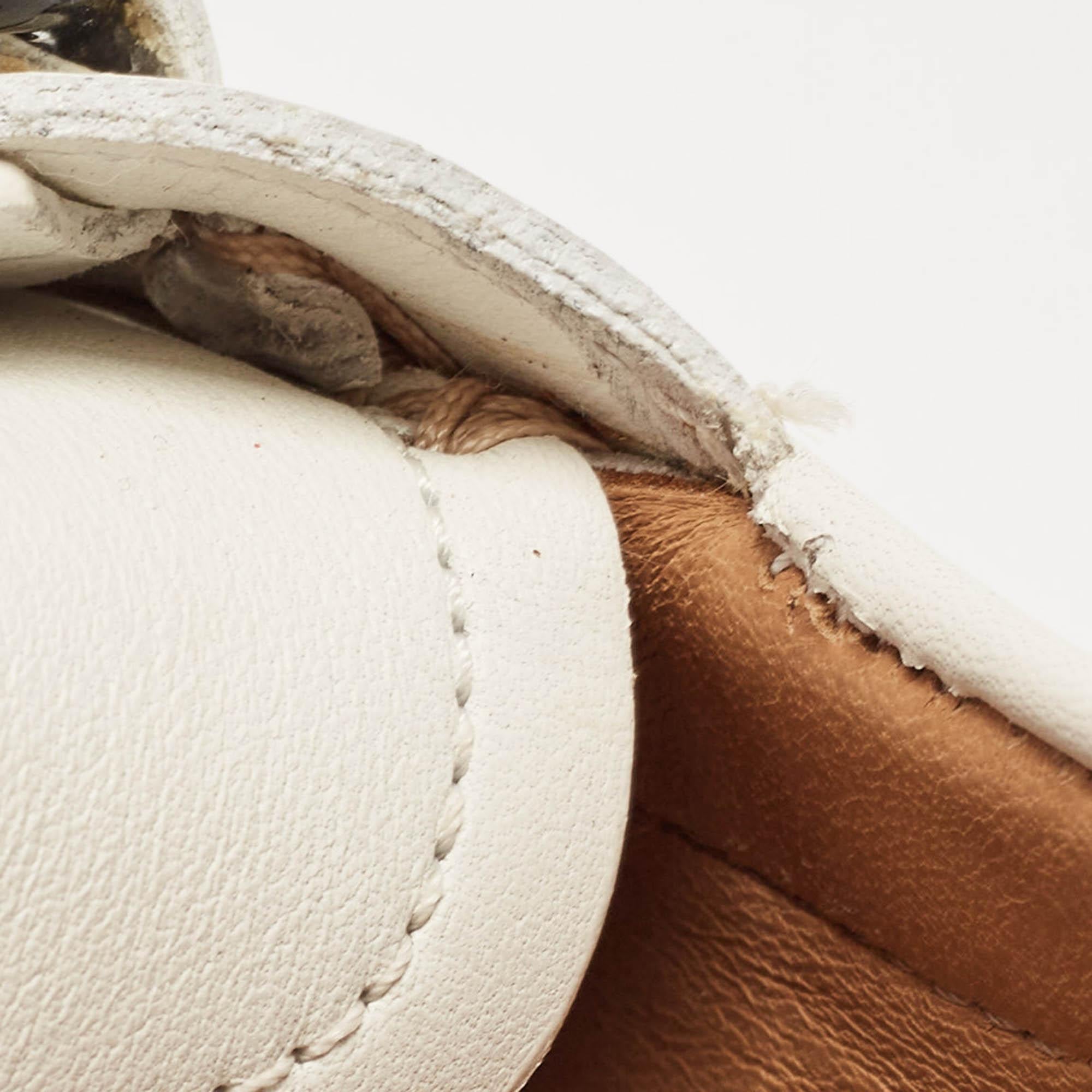 Men's Salvatore Ferragamo White Leather Limited Edition Mason Loafers Size 41.5 For Sale