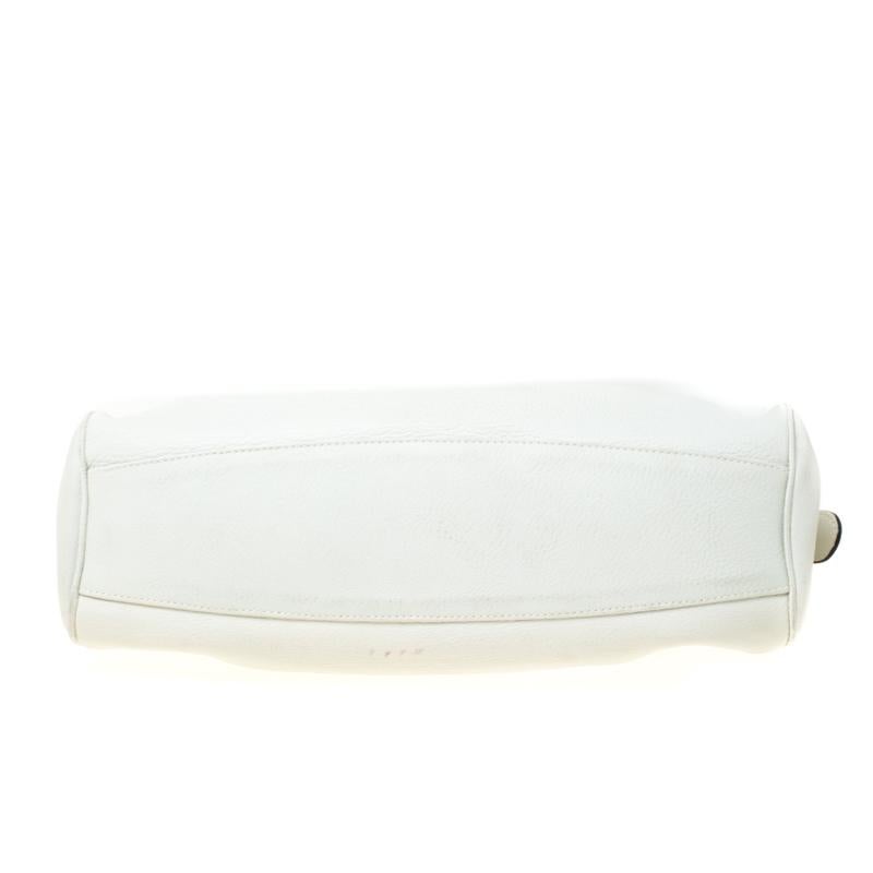 Women's Salvatore Ferragamo White Leather Satchel