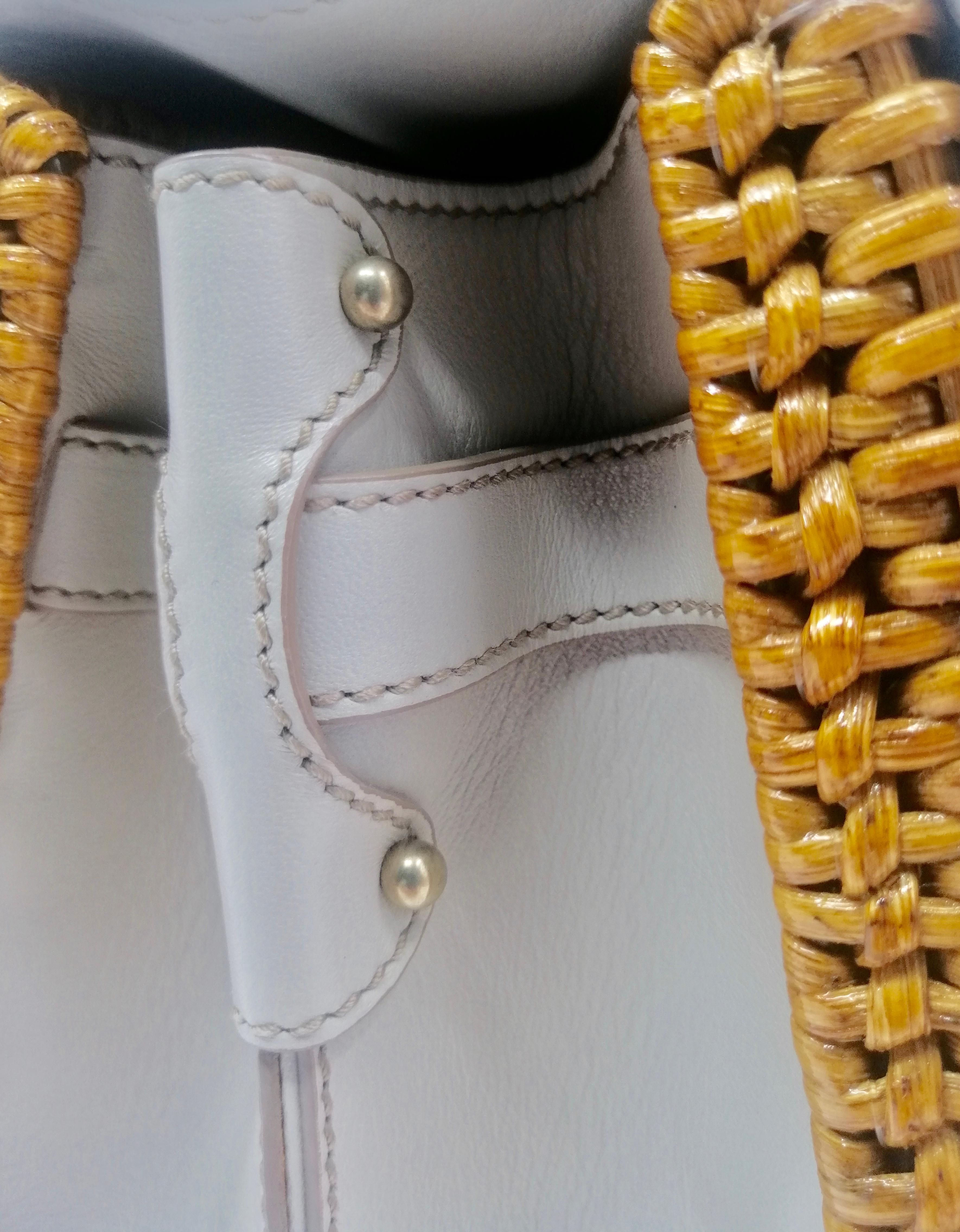 SALVATORE FERRAGAMO wicker bag For Sale 6