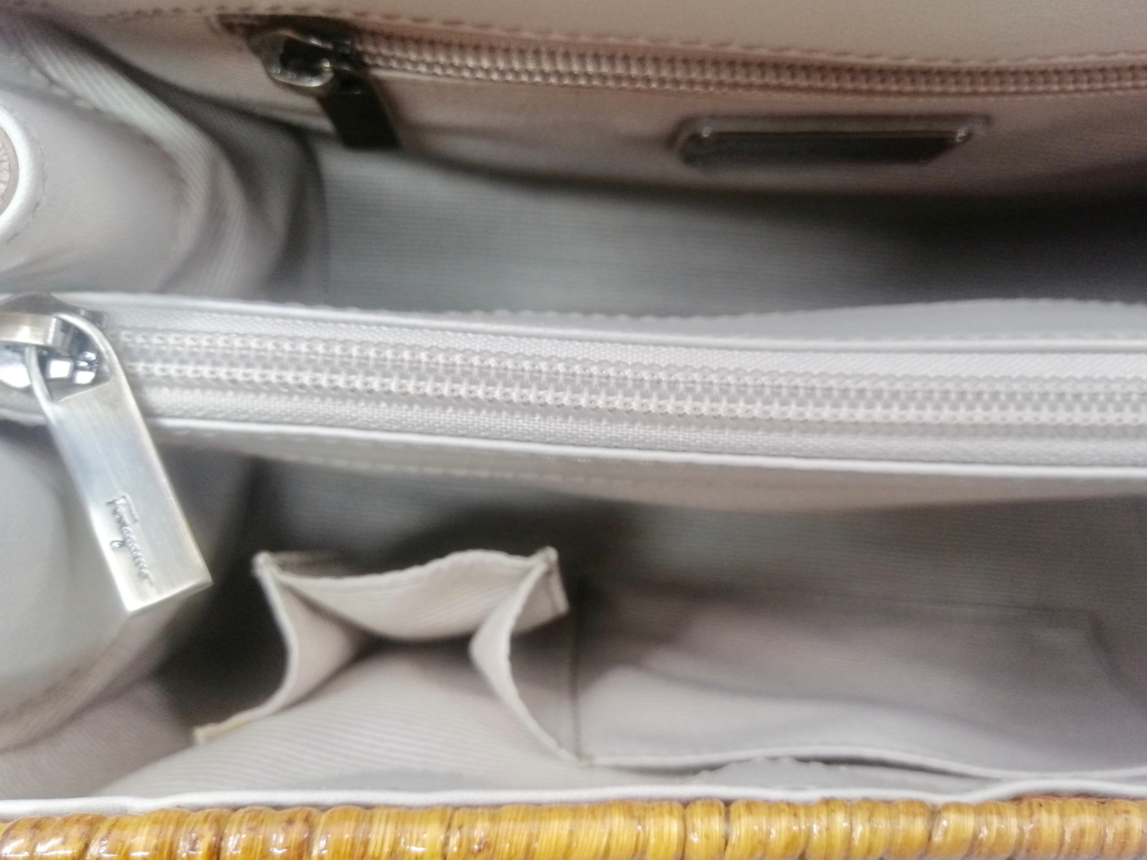 SALVATORE FERRAGAMO wicker bag For Sale 9