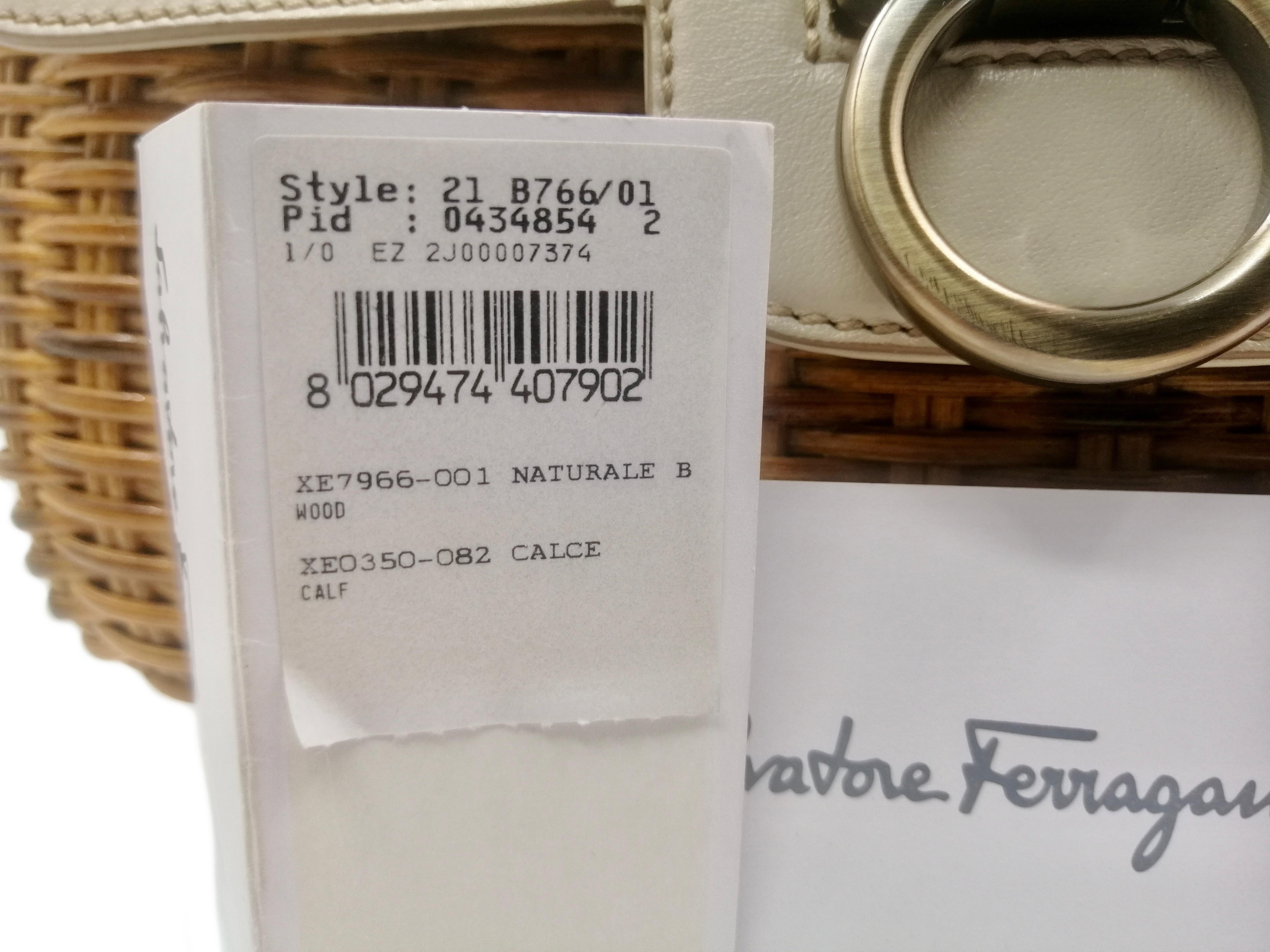 SALVATORE FERRAGAMO wicker bag For Sale 11