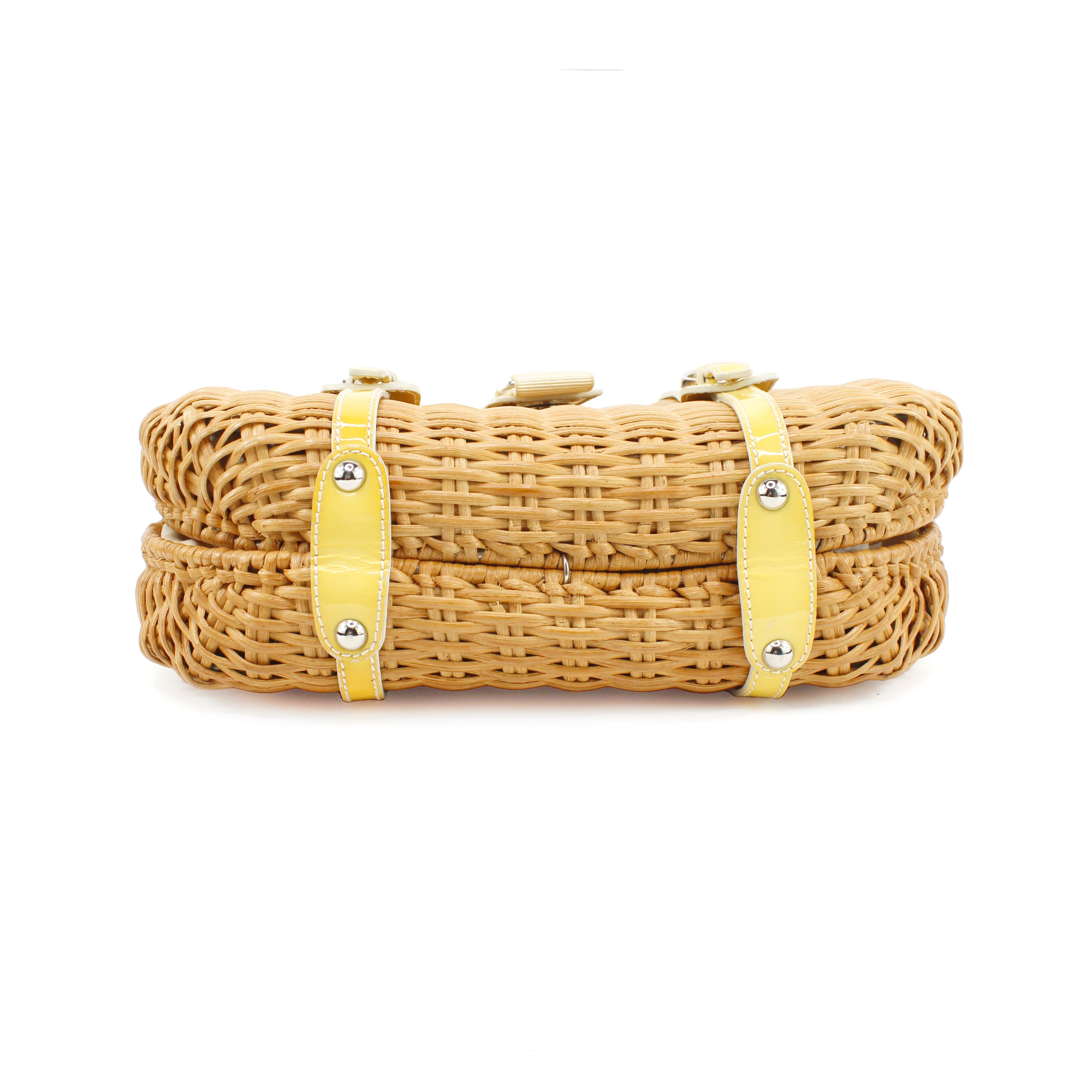 Salvatore Ferragamo Wicker Bag In Good Condition In Bressanone, Trentino-Alto Adige