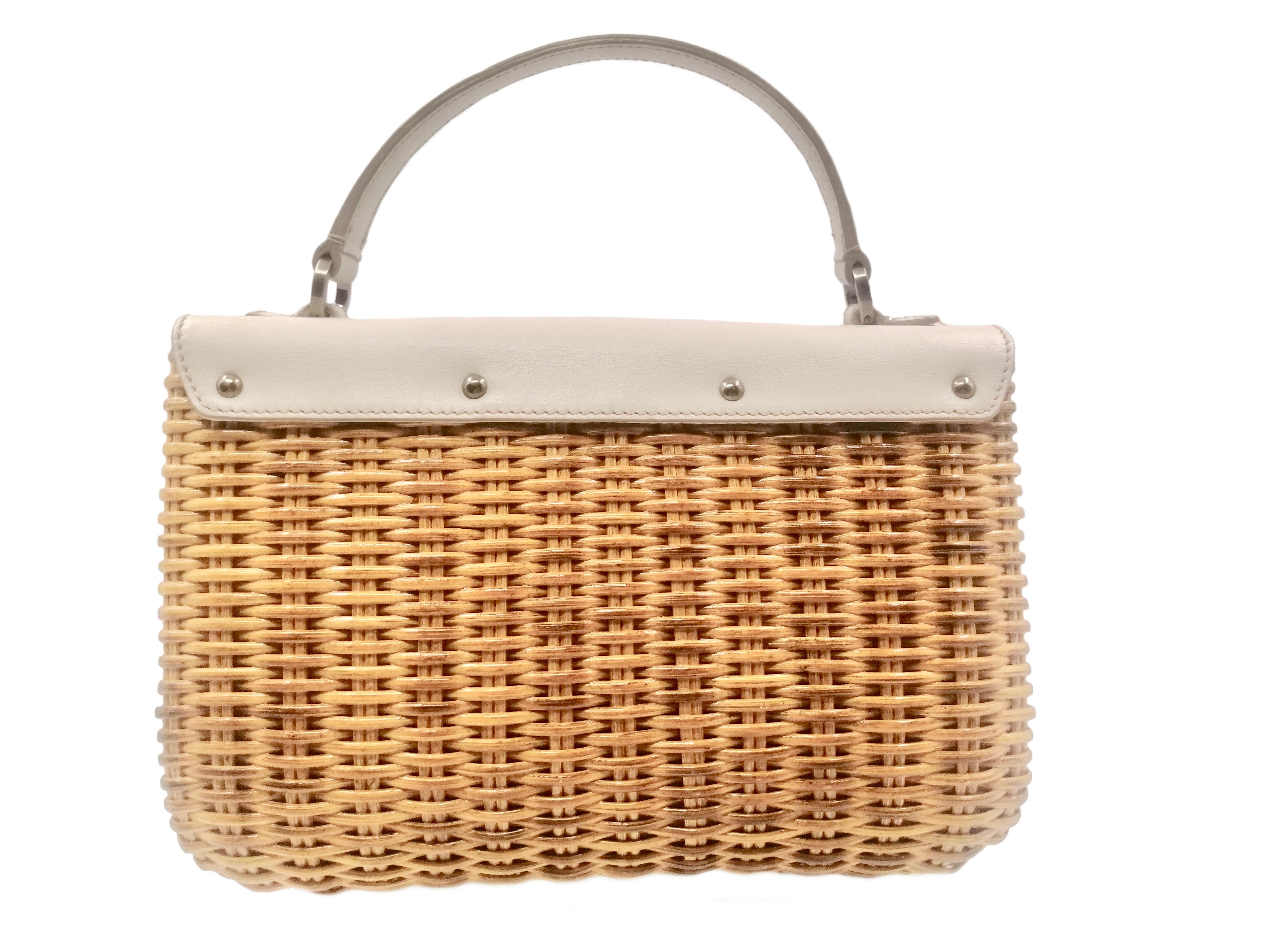 Women's SALVATORE FERRAGAMO wicker bag For Sale