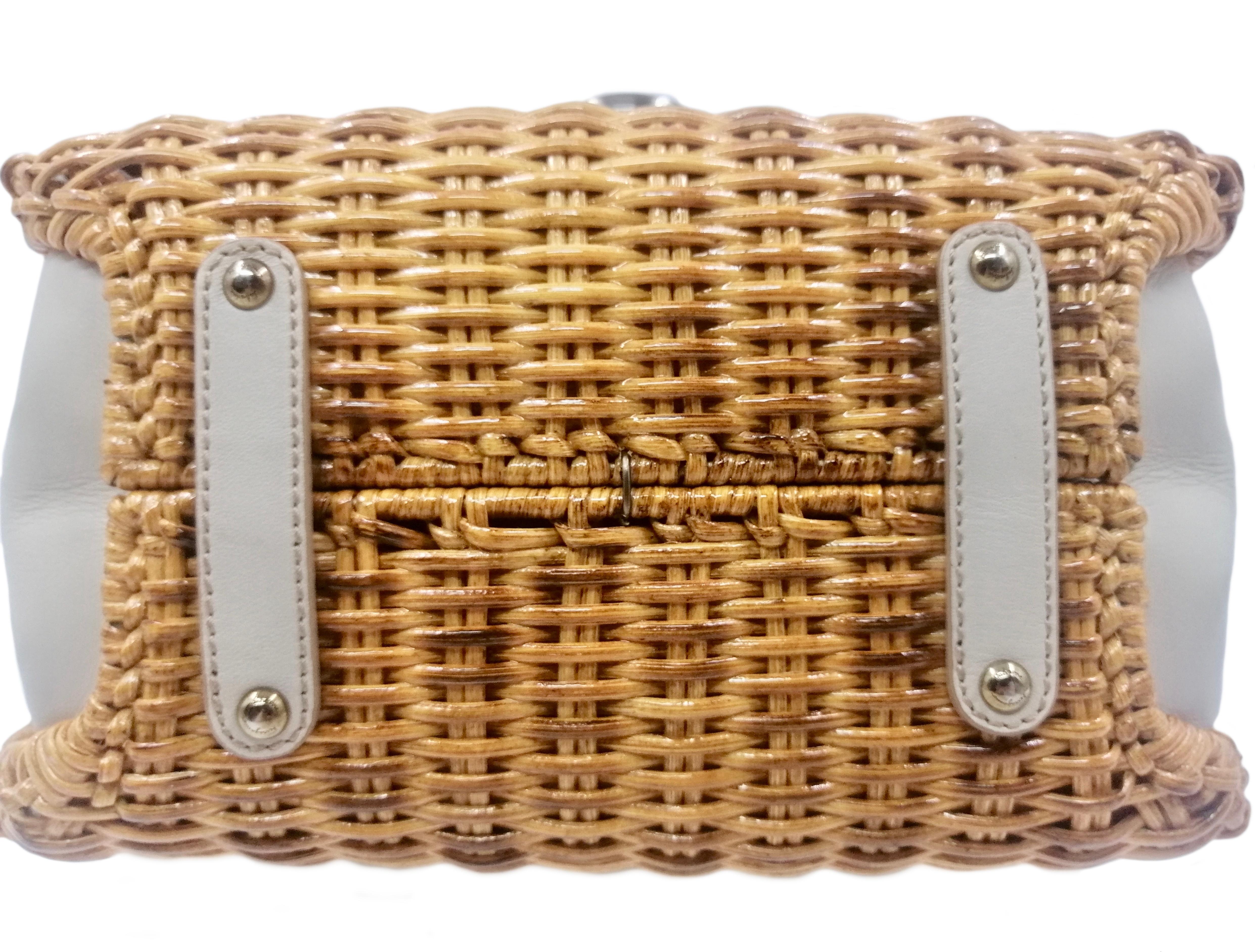 SALVATORE FERRAGAMO wicker bag For Sale 2