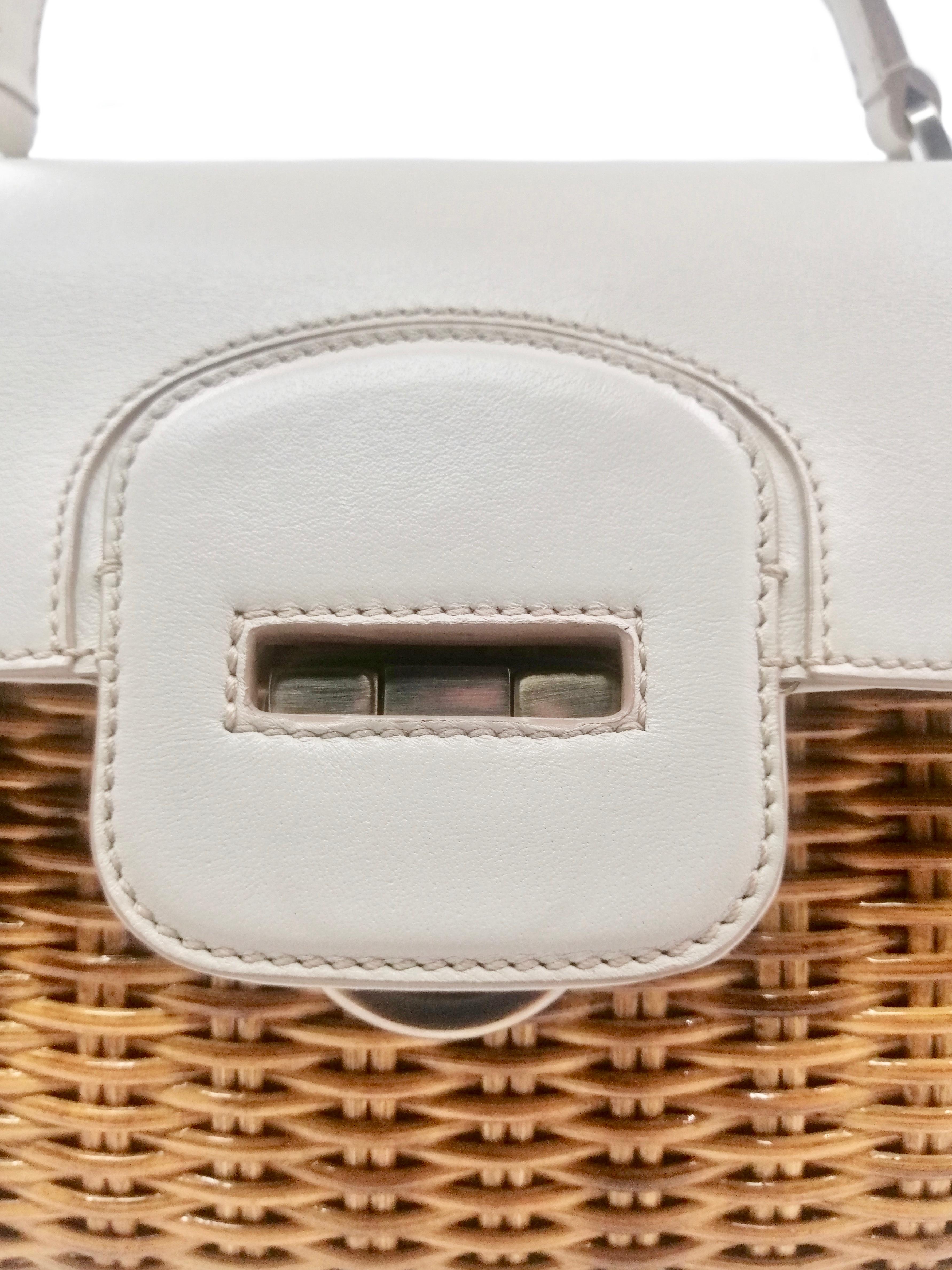 SALVATORE FERRAGAMO wicker bag For Sale 4