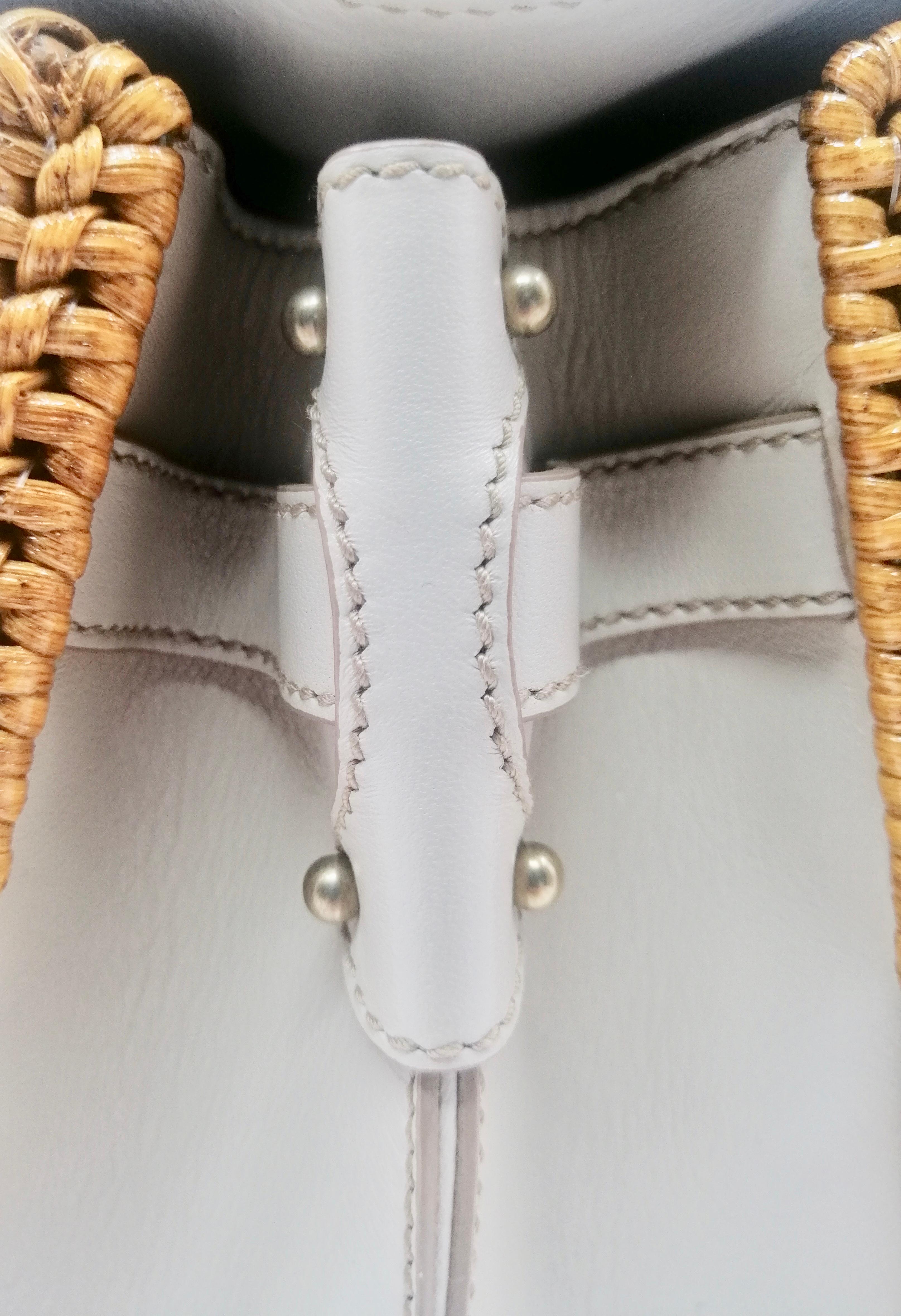 SALVATORE FERRAGAMO wicker bag For Sale 5