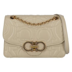 Salvatore Ferragamo Woman Shoulder bag  Beige Leather