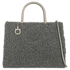 Salvatore Ferragamo Women Handbags Grey Wool