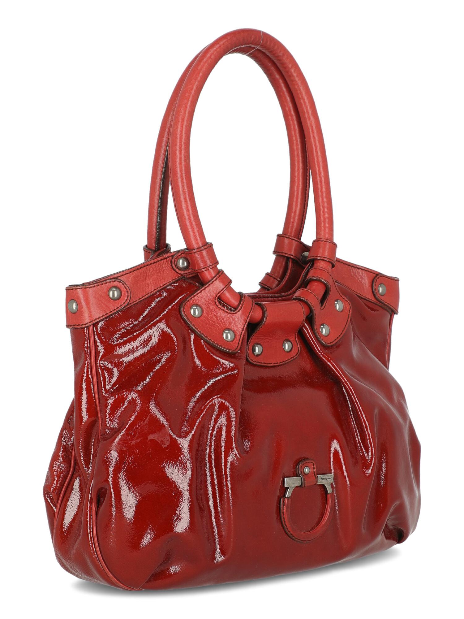 Salvatore Ferragamo Women  Shoulder bags Red Leather In Good Condition In Milan, IT