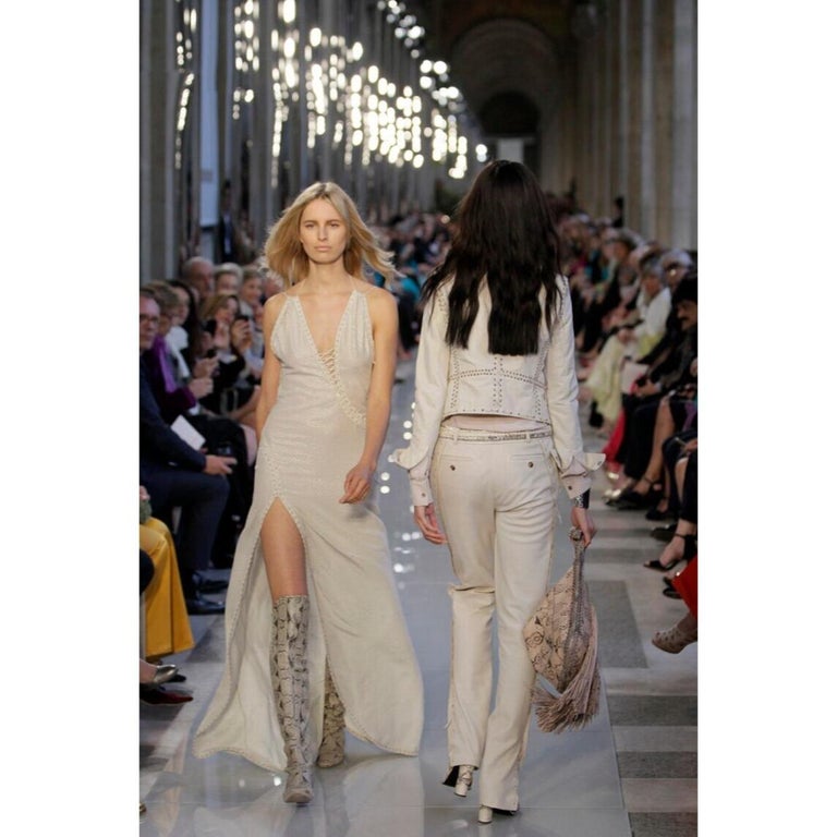 Salvatore Ferragamo Donna Asymetrical Split Maxi Runway Dress IT