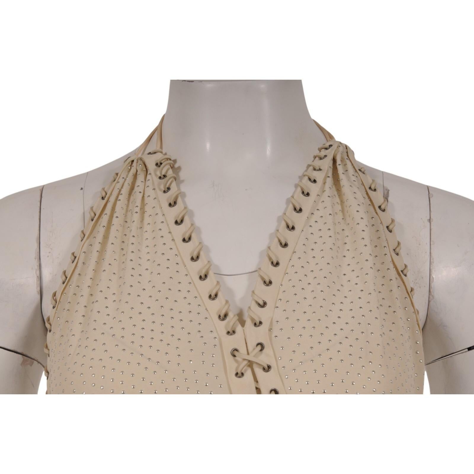 De las mujeres Salvatore Ferragamo Mujer Maxi Vestido de Pasarela Asimétrico Dividido IT 40 Tan Resort en venta