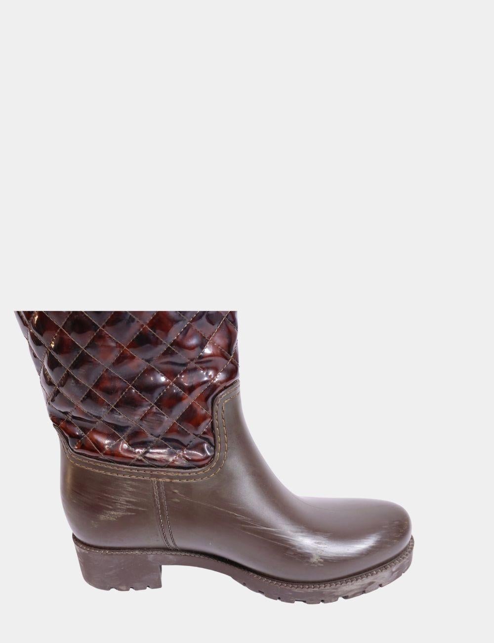 Black Salvatore Ferragamo Women's Raphael Long Rain Boots EU 40 For Sale