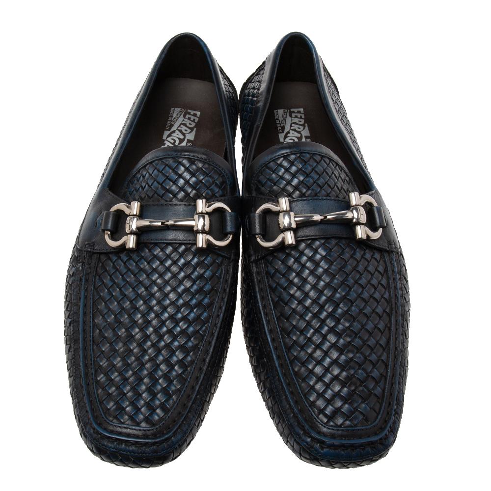 Ferragamo woven loafers hot sale