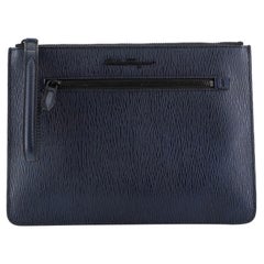 Salvatore Ferragamo Wristlet Document Holder Leather