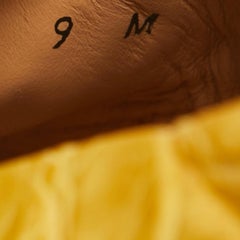 Salvatore Ferragamo Yellow Crocodile Lampedusa Espadrilles Size 43