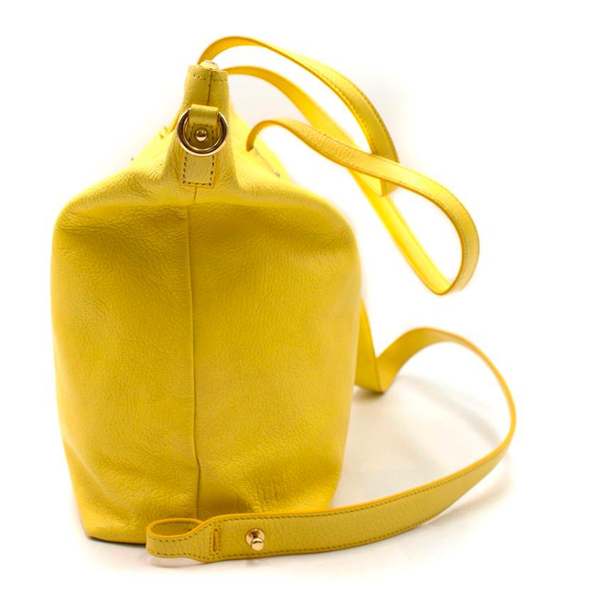 Salvatore Ferragamo Yellow Tote Bag In Good Condition For Sale In London, GB