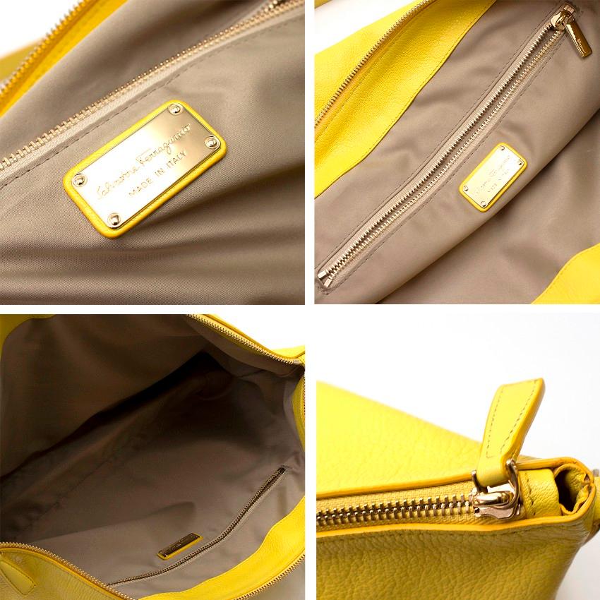 Salvatore Ferragamo Yellow Tote Bag For Sale 1
