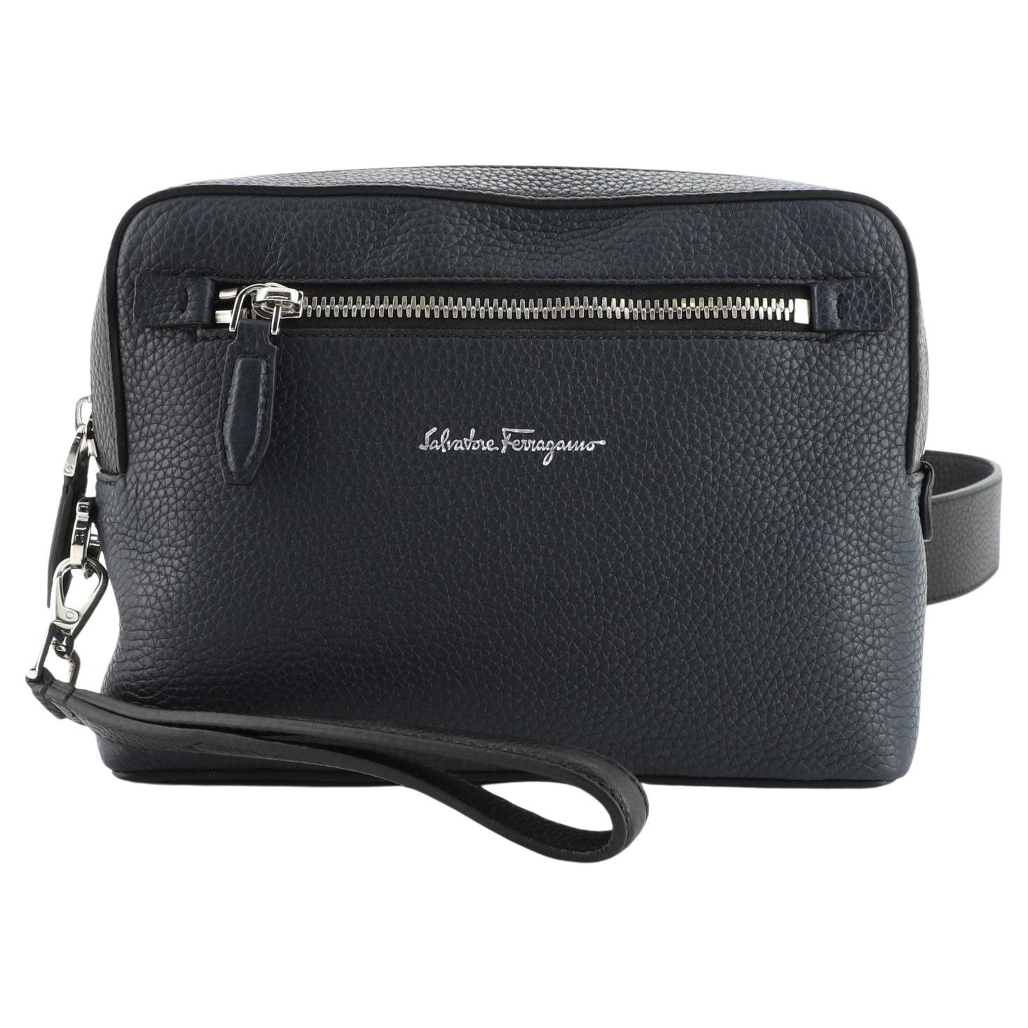 Salvatore Ferragamo Zip Around Convertible Belt Bag Leather